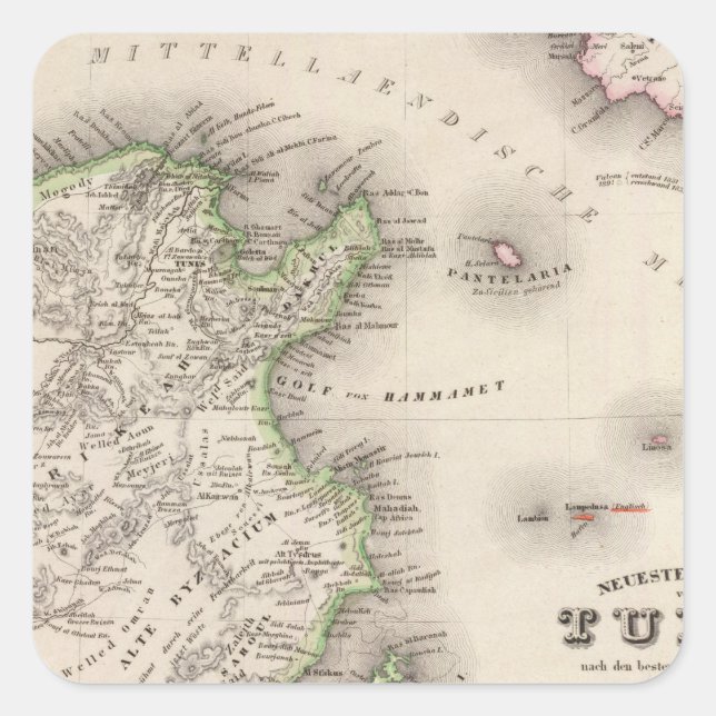 Adesivo Quadrado Tunísia (Frente)