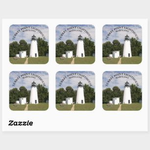Adesivo Quadrado Turco Point Lighthouse, Maryland Large Stickers