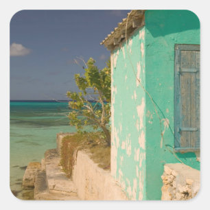 Adesivo Quadrado Turks e Caicos, Ilha de Grand Turk, Cockburn 4