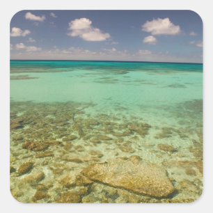 Adesivo Quadrado Turks e Caicos, Ilha Grand Turk, Cockburn 2