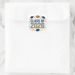 Adesivo Quadrado Turma de 2026