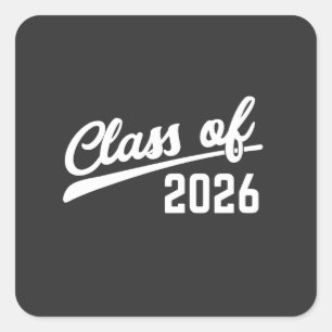 Adesivo Quadrado Turma De 2026 Ano De Graduação 2026 Escola