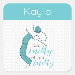 Adesivo Quadrado Turquesa Eu Me Sinto Bonita, Oh Tão Bonita