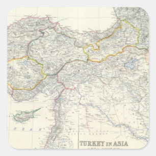 Adesivo Quadrado Turquia em Ásia, Transcaucasia