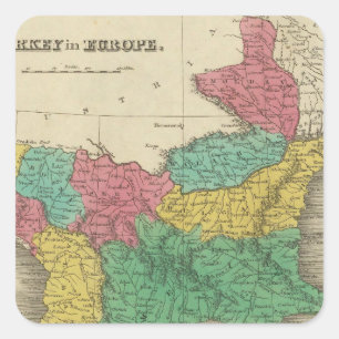 Adesivo Quadrado Turquia em Europa
