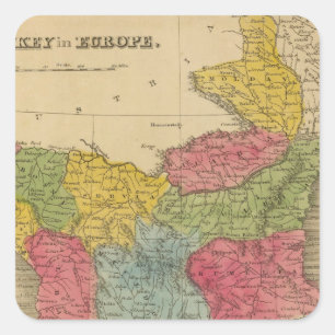 Adesivo Quadrado Turquia em Europa 8