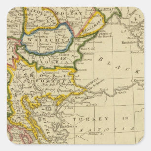 Adesivo Quadrado Turquia, Hungria