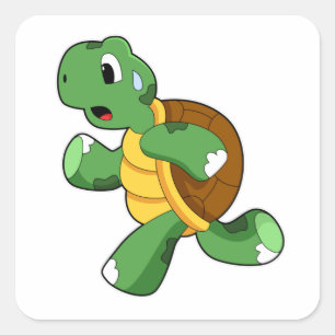Adesivo Quadrado Turtle como Jogger em Runger