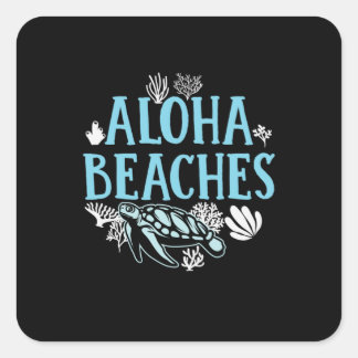 Adesivo Quadrado Turtle Lover | Aloha Beaches