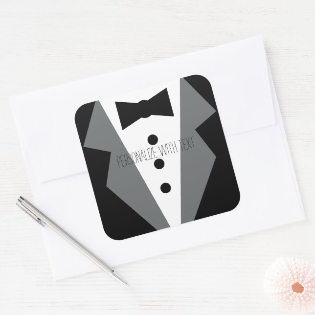 Adesivo Quadrado Tuxedo (Envelope)