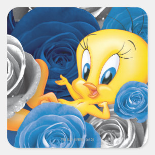 Adesivo Quadrado TWEETY™ com Rosas