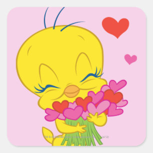 Adesivo Quadrado TWEETY™ Hearts