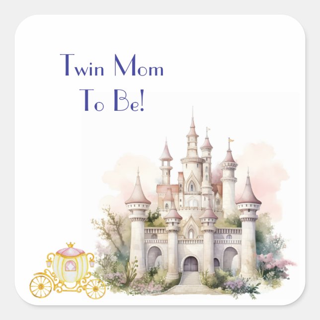 Adesivo Quadrado Twin Mãe para Ser Castle (Frente)