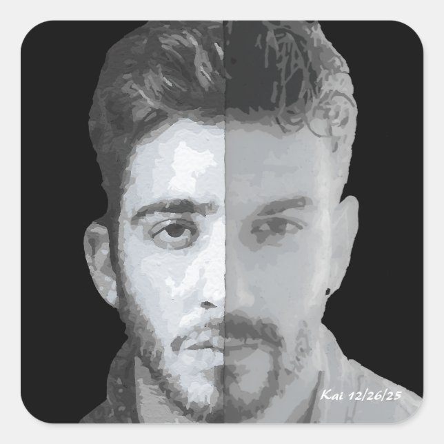 Adesivo Quadrado Two Brothers Legend, Kraków, Poland Myth (Frente)