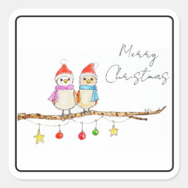 Adesivo Quadrado Two Little Birds 