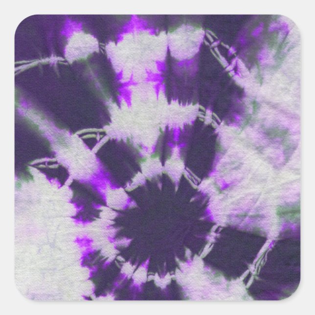 Adesivo Quadrado Tye Dye Composition #1 por Michael Moffa (Frente)