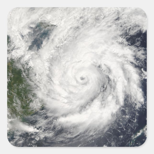 Adesivo Quadrado Typhoon Kai-Tak (Frente)