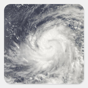 Adesivo Quadrado Typhoon Lupit sobre o Oceano Pacífico Ocidental