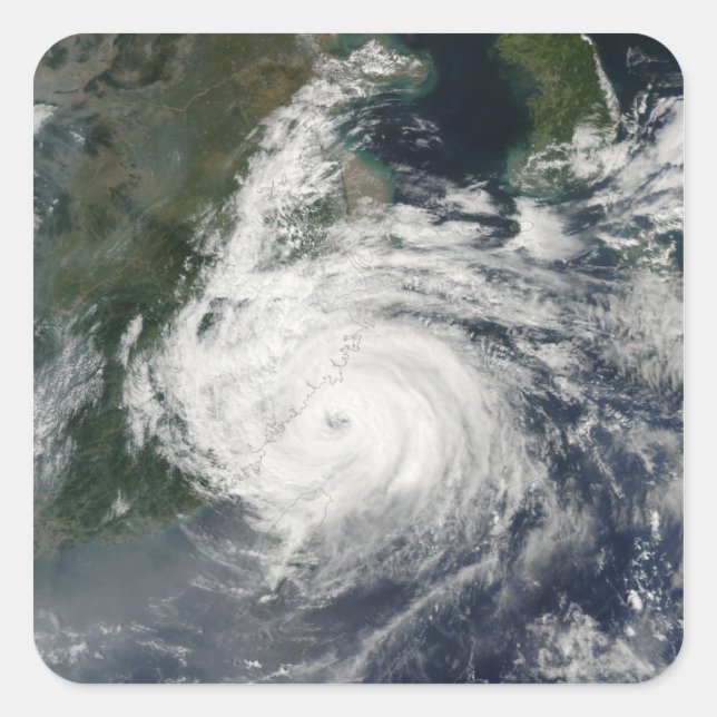 Adesivo Quadrado Typhoon Sinlaku (Frente)