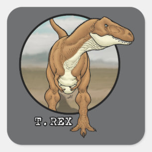 Adesivo Quadrado Tyrannosaurus rex #1