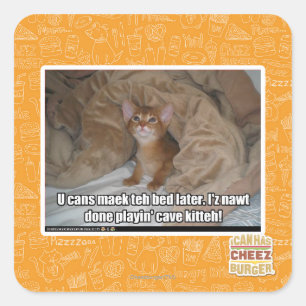 Adesivo Quadrado U pode maek a cama mais tarde