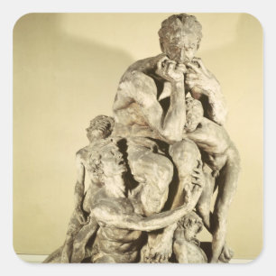 Adesivo Quadrado Ugolino e seus filhos