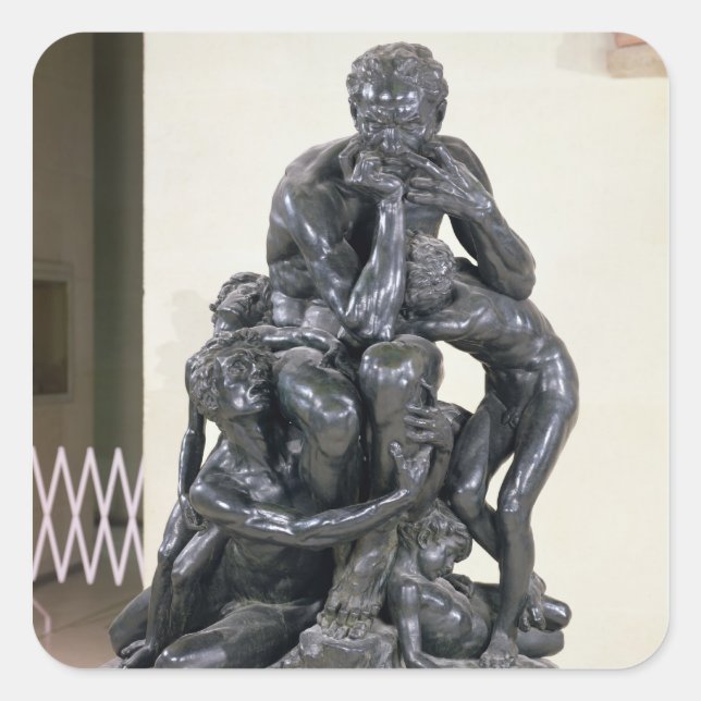 Adesivo Quadrado Ugolino e seus filhos, 1860 (Frente)