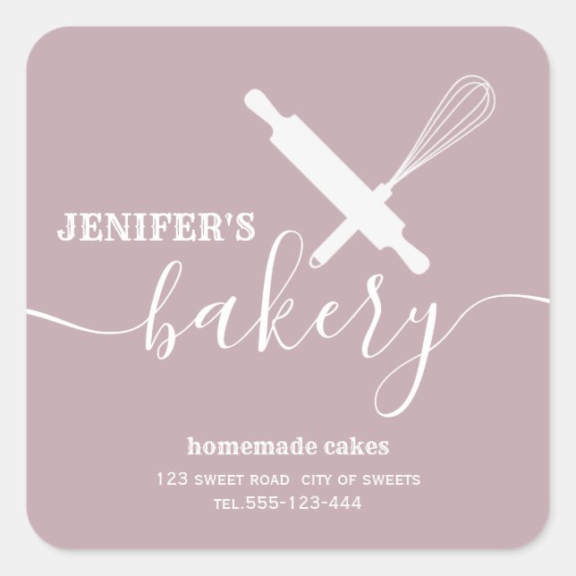 Adesivo Quadrado Uísque simples de rolagem profissional moderno (Frente)