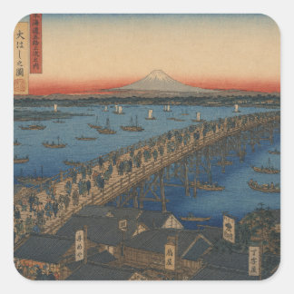 Adesivo Quadrado ukiyoe