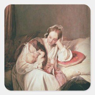 Adesivo Quadrado Um amor de mãe, 1839