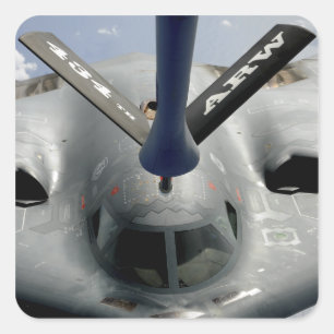 Adesivo Quadrado Um avião do espírito B-2 que obtem em posição