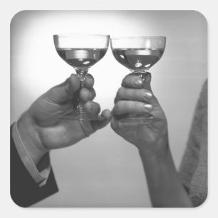 Adesivo Quadrado Um brinde