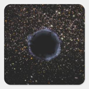 Adesivo Quadrado Um buraco negro em um conjunto Globular