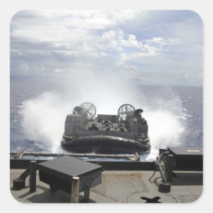 Adesivo Quadrado Um coxim de ar da barca de descarregamento