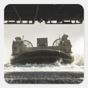 Adesivo Quadrado Um coxim de ar da barca de descarregamento