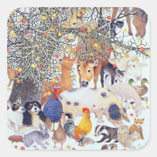 Adesivo Quadrado Um deleite saboroso