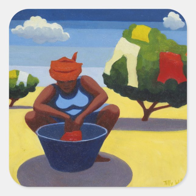 Adesivo Quadrado Um Dia de Secagem 2007 (Frente)