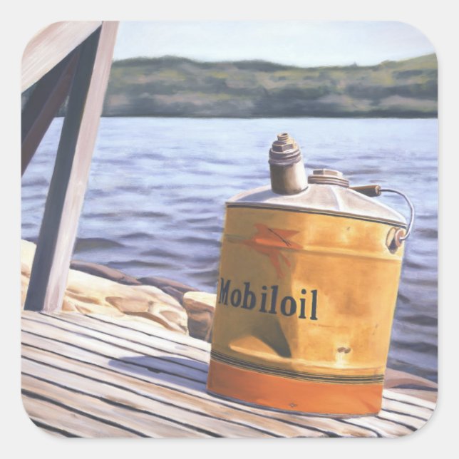 Adesivo Quadrado Um dia no lago 1996 (Frente)