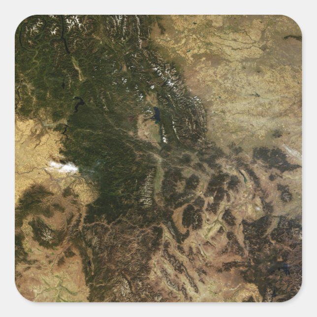 Adesivo Quadrado Um dia relativamente claro (Frente)