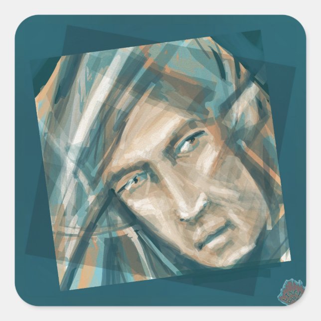 Adesivo Quadrado Um Elf Verde Defiant (Frente)