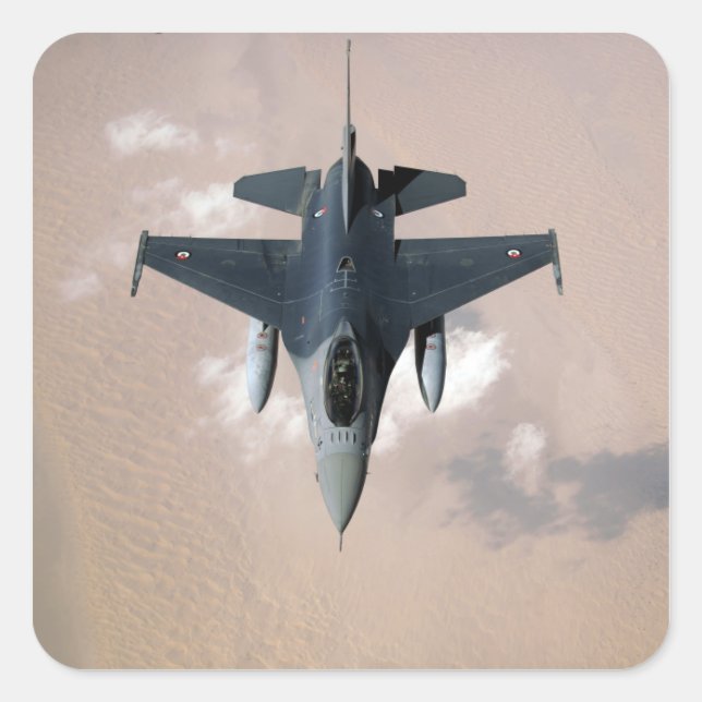 Adesivo Quadrado Um emirati F-16 (Frente)