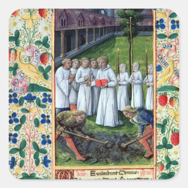 Adesivo Quadrado Um enterro (Frente)