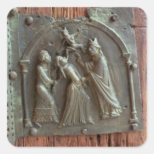 Adesivo Quadrado Um exorcismo, painel da porta do righthand, 12o