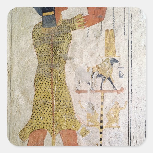 Adesivo Quadrado Um fazer de padre Inmutef e uma oferta (Frente)