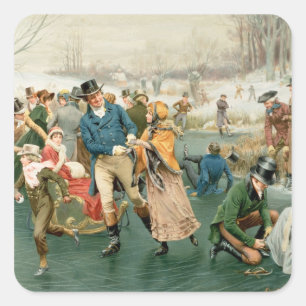 Adesivo Quadrado Um Feliz Natal, do Ano das Peras, 1907