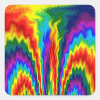 Adesivo Quadrado Um Fogo Num Arco-Íris