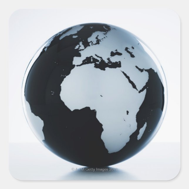 Adesivo Quadrado Um globo (Frente)