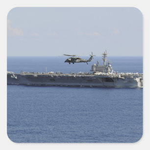 Adesivo Quadrado Um helicóptero de MH-60S Seahawk