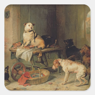 Adesivo Quadrado Um Jack no escritório, c.1833