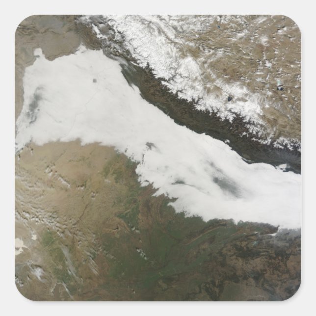 Adesivo Quadrado Um largo banco de nuvens baixas (Frente)